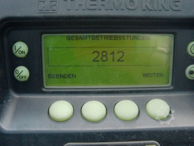 Isolated box semitrailer Krone SDR 27 eL4-DS Doppelstock Ladebordwand