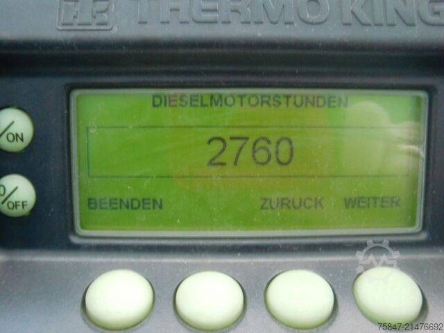 Isolated box semitrailer Krone SDR 27 eL4-DS Doppelstock Ladebordwand