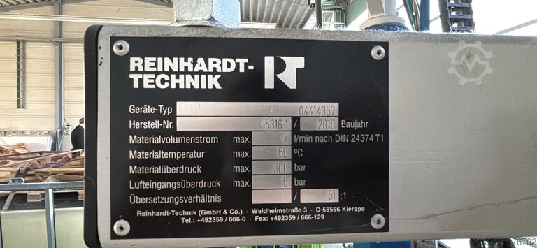 Klebe- und Dosieranlage Reinhardt 