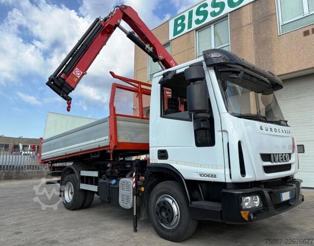 TRUCK WITH CRANE AND TIPPING TRUCK Iveco EUROCARGO ML 100E22