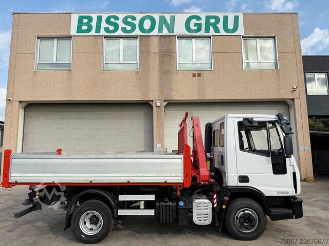 TRUCK WITH CRANE AND TIPPING TRUCK Iveco EUROCARGO ML 100E22