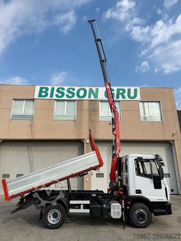 TRUCK WITH CRANE AND TIPPING TRUCK Iveco EUROCARGO ML 100E22