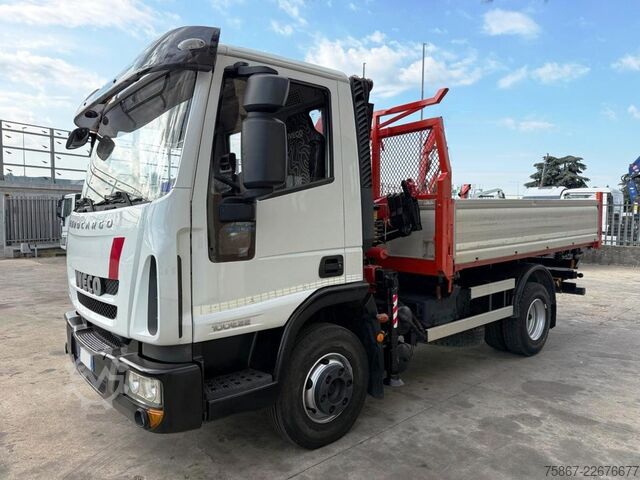TRUCK WITH CRANE AND TIPPING TRUCK Iveco EUROCARGO ML 100E22