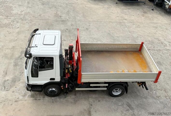 TRUCK WITH CRANE AND TIPPING TRUCK Iveco EUROCARGO ML 100E22