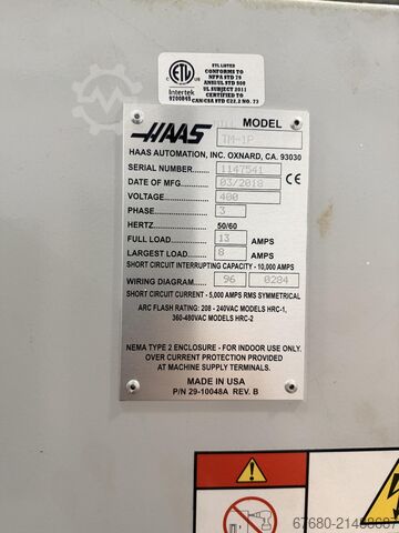 Vertical machining center Haas TM-1P