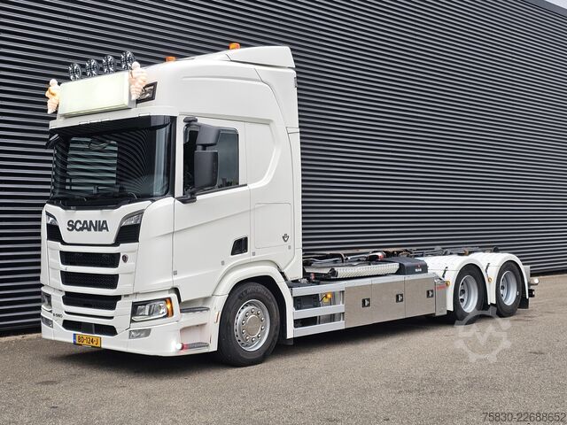 Hakenarmsystem Scania R580 V8 6x2 / HOOKLIFT / HAAKARM / ABROLKIPPER