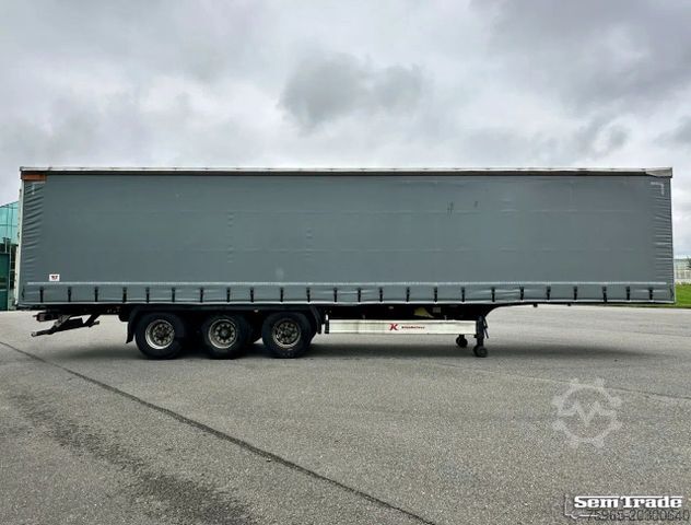 Open semitrailer with tarp KÄSSBOHRER XS VALX AXLES DRUM BRAKES NEW CURTAINS NL-TRAILE