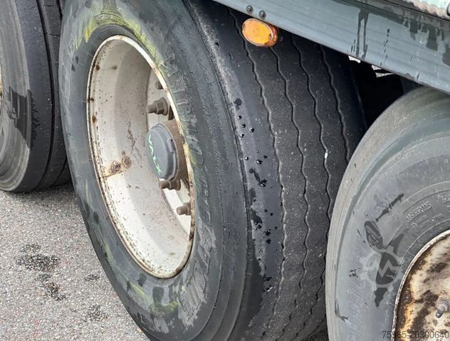 Open semitrailer with tarp KÄSSBOHRER XS VALX AXLES DRUM BRAKES NEW CURTAINS NL-TRAILE