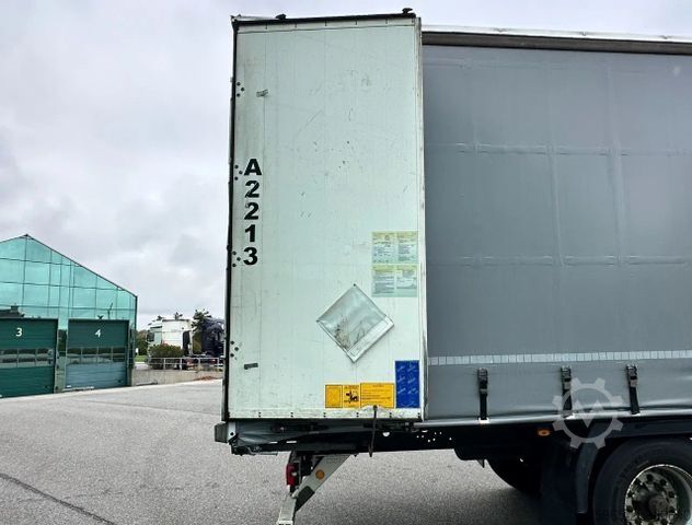 Open semitrailer with tarp KÄSSBOHRER XS VALX AXLES DRUM BRAKES NEW CURTAINS NL-TRAILE