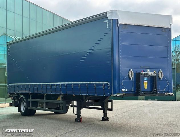 Open semitrailer with tarp  System Trailer LPRS9 CITY TRAILER TAIL LIFT NEW