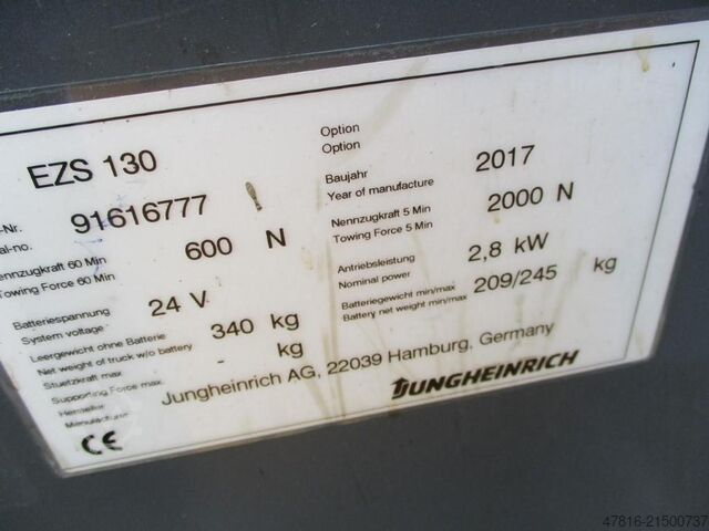 Zugmaschine Jungheinrich EZS130