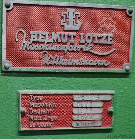 Hydraulic press brake Lotze PZ 125