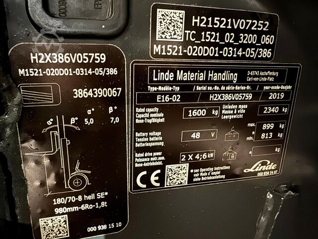 Gabelstapler Linde E 16-02 [ID: 111]