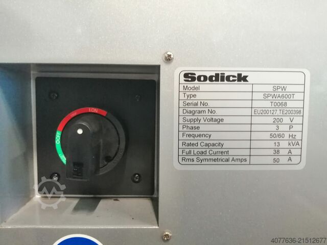 Drahterodiermaschine Sodick ALC600G Prémium