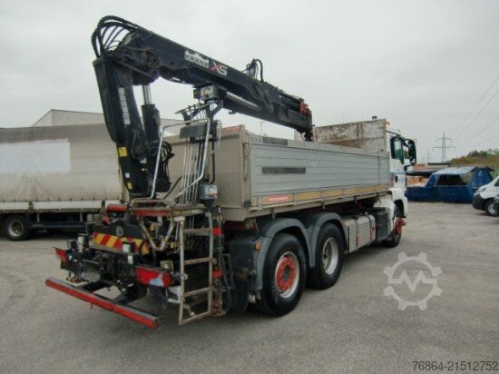 Dreiseitenkipper LKW MAN TGS 26.400 3-SEITENKIPPER, 6X2-2 LENKACHSE HIAB 144ES -3DUO
