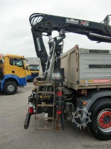 Dreiseitenkipper LKW MAN TGS 26.400 3-SEITENKIPPER, 6X2-2 LENKACHSE HIAB 144ES -3DUO