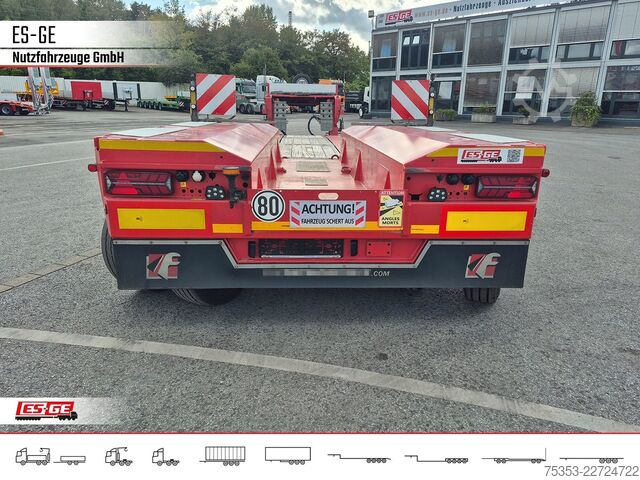 Tieflader-Sattelauflieger FAYMONVILLE Megamax Tiefbett 3x12 t PA