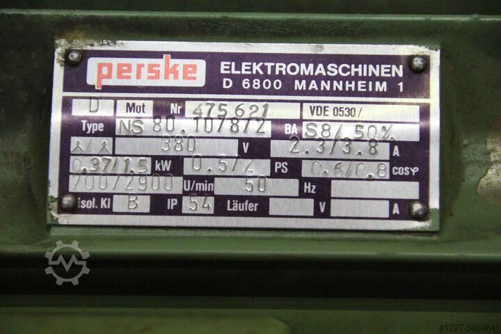 Electric motor 0.37/1.5 kW 700/2900 rpm Perske NS80.10/8/2