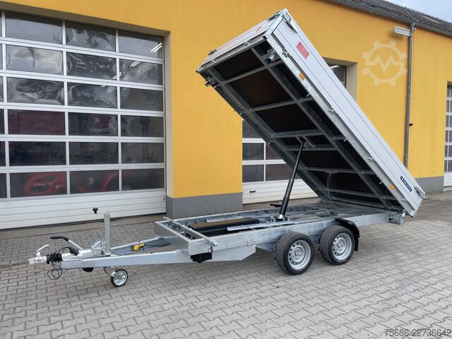 Dreiseitenkipper Anhänger Saris 356cm 184cm 3,5T 3-Seitenkipper Tandem