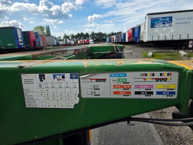 Transport von Containern D-TEC FLEXITRAILER/ALL CONNECTIONS/3 X EXTENDIBLE/486...