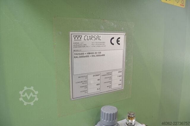 Optimierungskappanlage CURSAL TRV S400