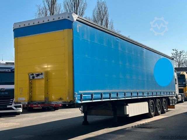 Open semitrailer with tarp SCHMITZ CARGOBULL SCS 24/L-13.62 Edscha Palettenkasten 2xLift Zink