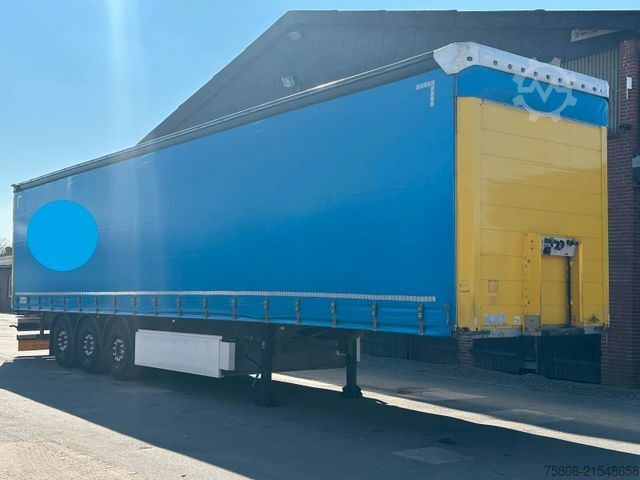 Open semitrailer with tarp SCHMITZ CARGOBULL SCS 24/L-13.62 Edscha Palettenkasten 2xLift Zink