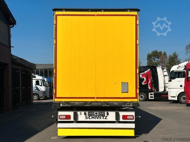 Open semitrailer with tarp SCHMITZ CARGOBULL SCS 24/L-13.62 Edscha Palettenkasten 2xLift Zink
