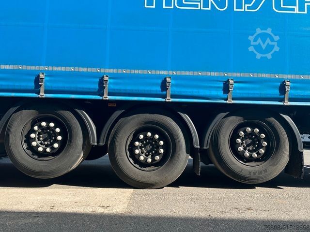 Open semitrailer with tarp SCHMITZ CARGOBULL SCS 24/L-13.62 Edscha Palettenkasten 2xLift Zink