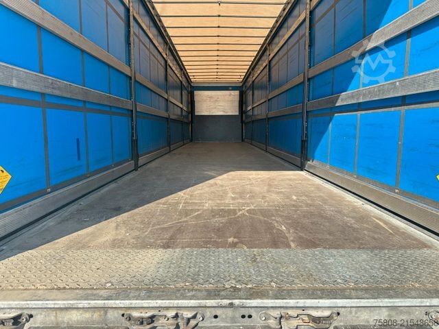 Open semitrailer with tarp SCHMITZ CARGOBULL SCS 24/L-13.62 Edscha Palettenkasten 2xLift Zink