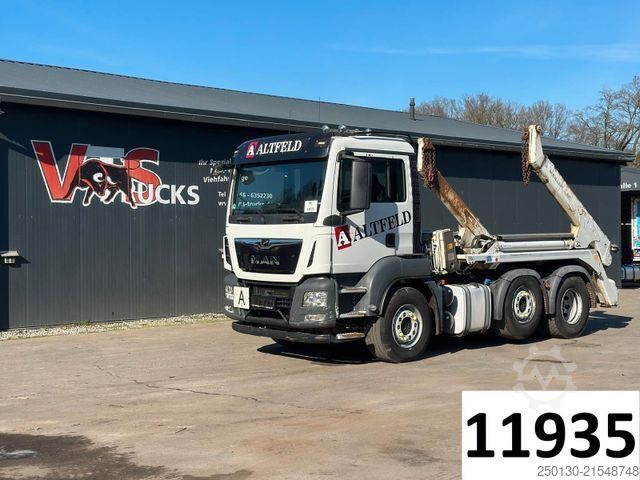 Absetzkipper LKW MAN TGS 26.420 6x2 BL MEILLER AK12 Absetzer