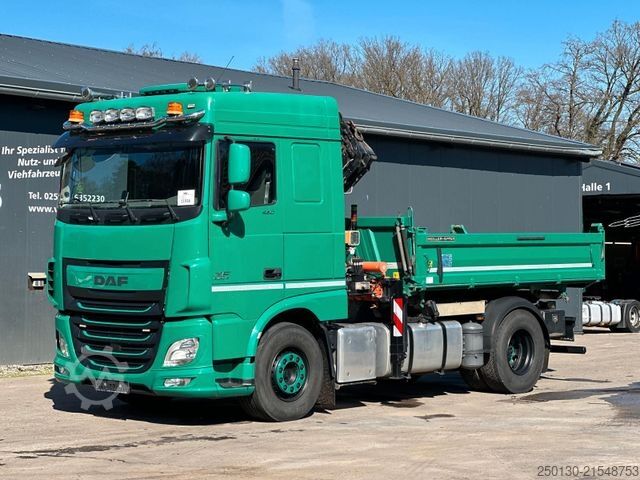 Dreiseitenkipper LKW DAF XF460FA 4x2 BL MEILLER DSK / ATLAS  126.3LK 36m³