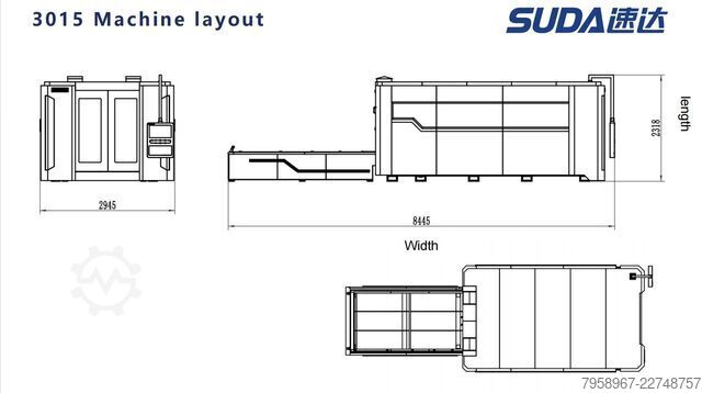 CNC-FASERLASERSCHNEIDMASCHINE 12 kW Metal Technics Polska MTP F6020DH