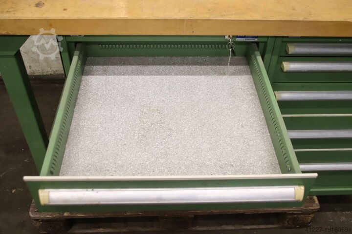 Workbench with vice Garant Perschmann 1500/700/H860 mm