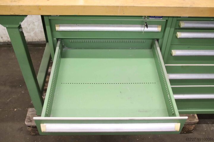 Workbench with vice Garant Perschmann 1500/700/H860 mm