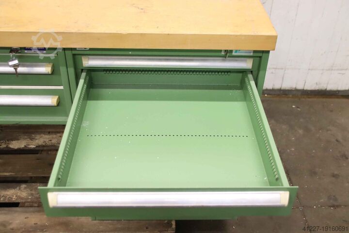 Workbench with vice Garant Perschmann 1500/700/H860 mm