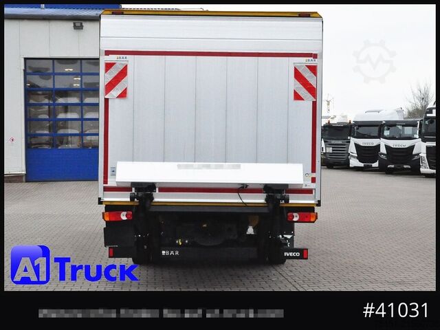 LKW mit Kofferaufbau IVECO EuroCargo 120E28, Bär LBW, Koffer,