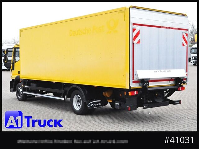 LKW mit Kofferaufbau IVECO EuroCargo 120E28, Bär LBW, Koffer,