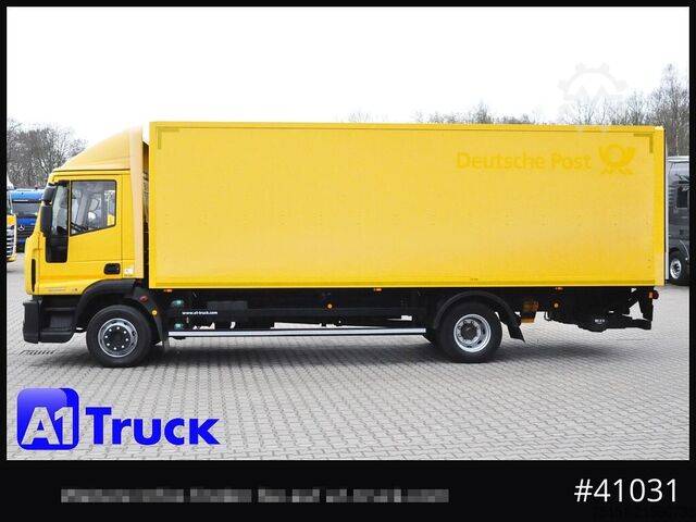 LKW mit Kofferaufbau IVECO EuroCargo 120E28, Bär LBW, Koffer,