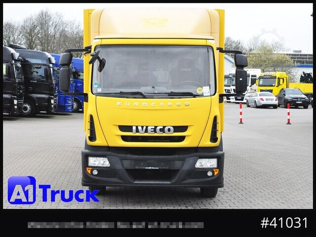 LKW mit Kofferaufbau IVECO EuroCargo 120E28, Bär LBW, Koffer,