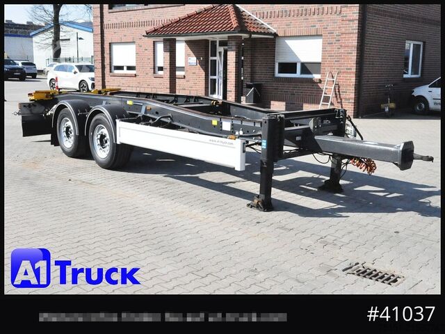 Abrollanhänger HUEFFERMANN HTSA 18.77, Tandem, Schlitten, oben gekuppelt,