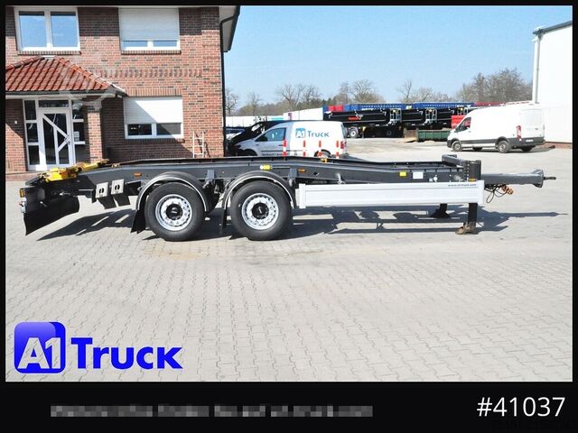 Abrollanhänger HUEFFERMANN HTSA 18.77, Tandem, Schlitten, oben gekuppelt,