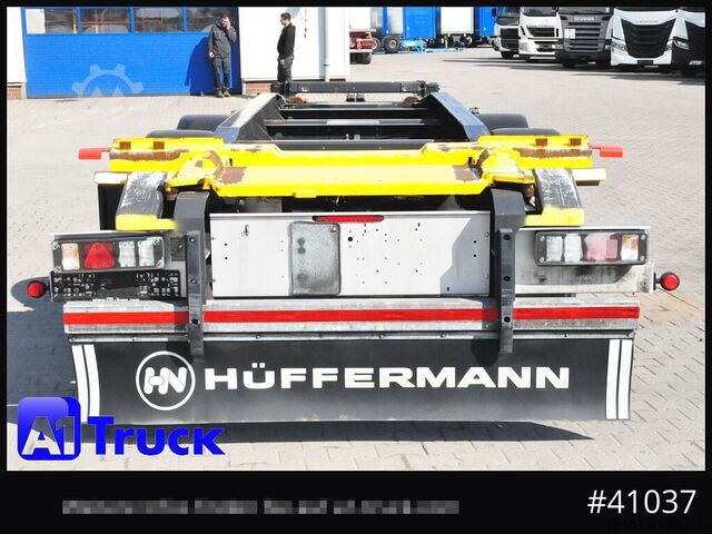 Abrollanhänger HUEFFERMANN HTSA 18.77, Tandem, Schlitten, oben gekuppelt,