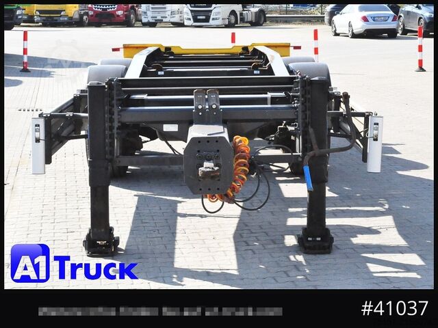 Abrollanhänger HUEFFERMANN HTSA 18.77, Tandem, Schlitten, oben gekuppelt,