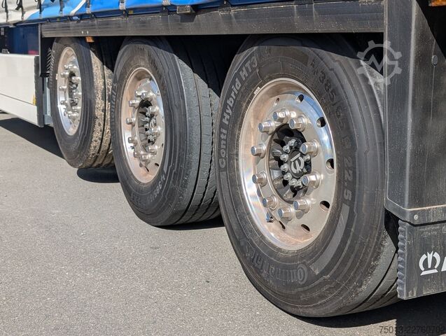 Open semitrailer with tarp KRONE Alleskönner, Steckrungen, LaSi Getränke, MIETEN?