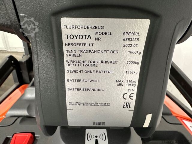 Hochhubwagen Toyota SPE 160 L - TRIPLEX 5,4 m - 141 Bts. !!!!!!