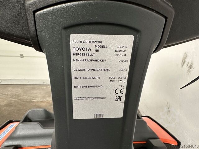 Niederhubwagen Toyota LPE 200 - mit Lithium-Batterie !!!