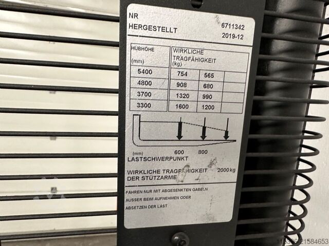 Hochhubwagen Toyota SPE 160 L - TRIPLEX 5,4 m - 1049 Bts. !!!!!!