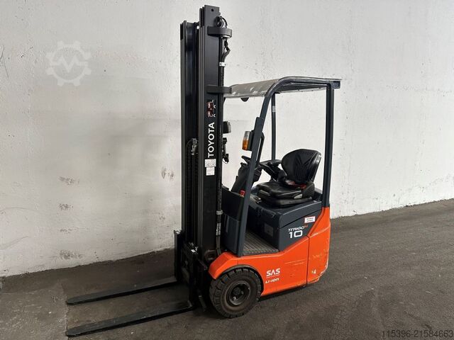 Elektro 3 Rad-Stapler Toyota 7FBEST10 - TRIPLEX 6 m - 909 Stunden !!!