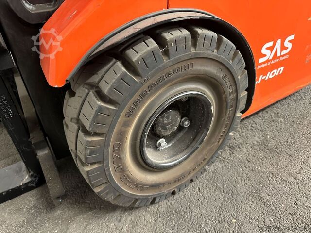 Elektro 3 Rad-Stapler Toyota 7FBEST10 - TRIPLEX 6 m - 909 Stunden !!!